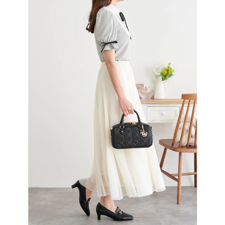 リボン付きシャツレイヤード風トップス | LUDIC PARK | 詳細画像8 