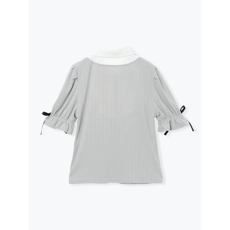 リボン付きシャツレイヤード風トップス | LUDIC PARK | 詳細画像11 