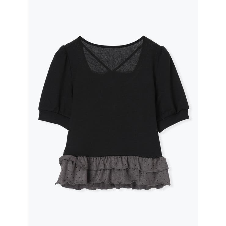 リボンレースレイヤード風フリルトップス | LUDIC PARK | 詳細画像11 