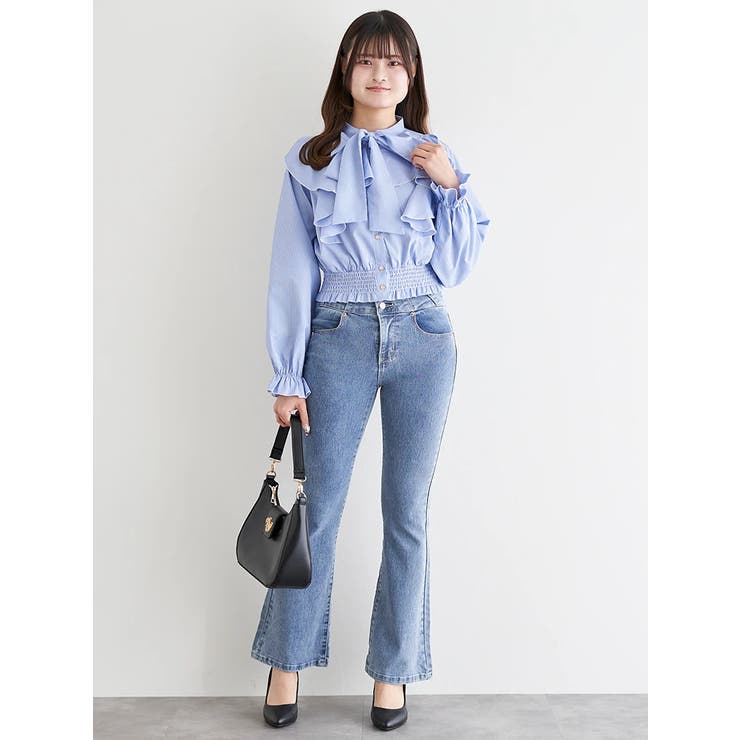 ラッフルボウタイブラウス | LUDIC PARK | 詳細画像5 