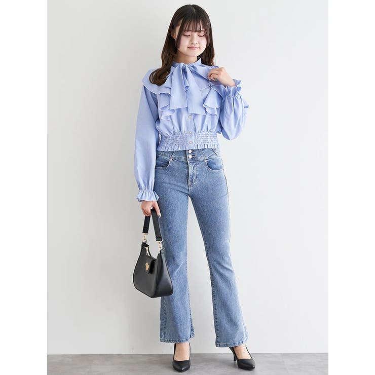 ラッフルボウタイブラウス | LUDIC PARK | 詳細画像6 