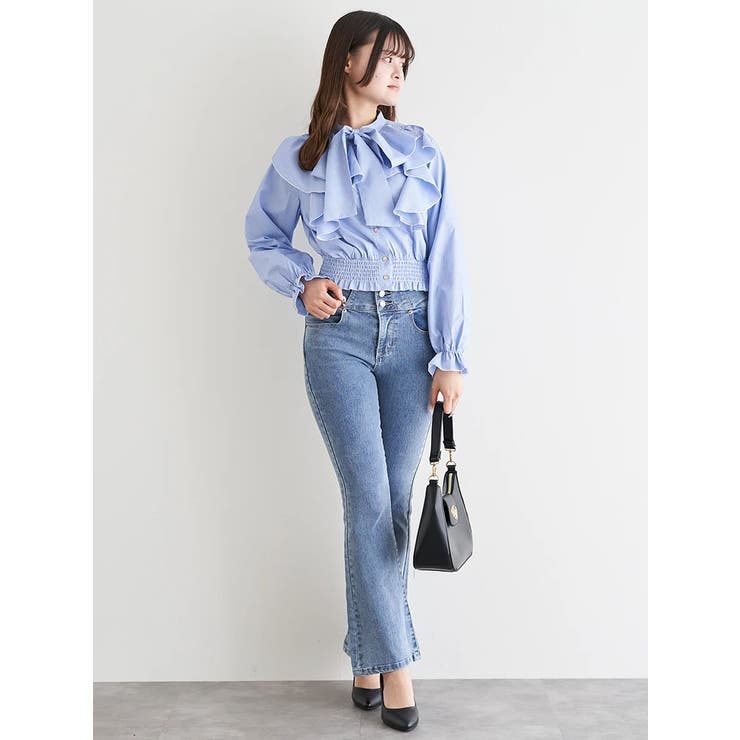 ラッフルボウタイブラウス | LUDIC PARK | 詳細画像7 