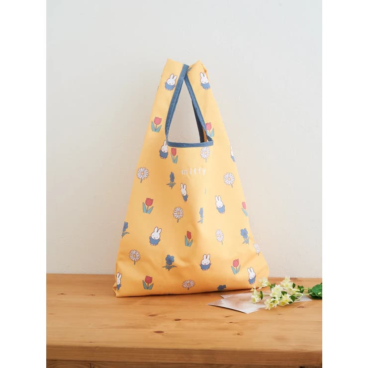 - | miffy カラフル総柄エコバッグ イエロー【ミッフィー】 | LUDIC PARK