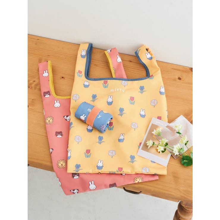 miffy カラフル総柄エコバッグ イエロー【ミッフィー】 | LUDIC PARK | 詳細画像2 