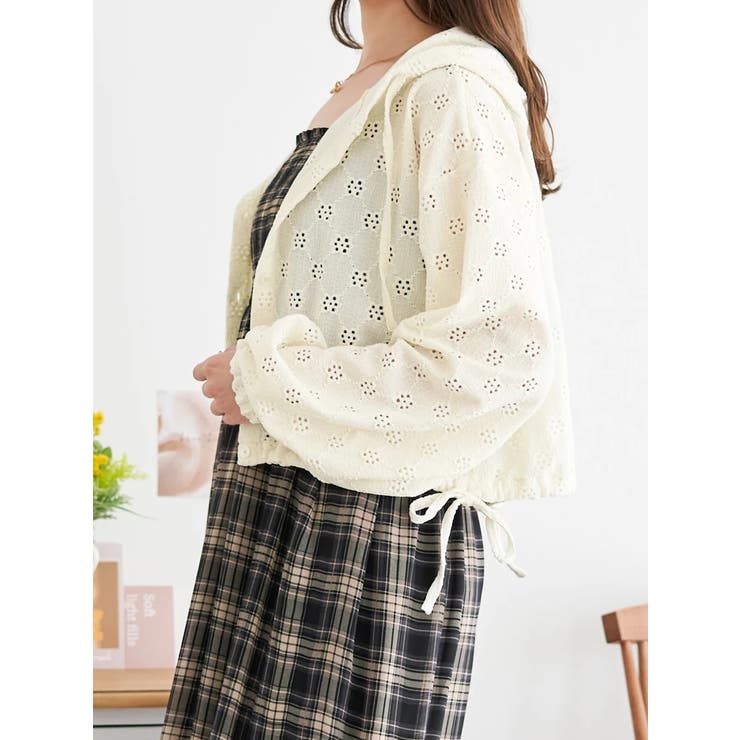 刺繍レースフーディーパーカー | LUDIC PARK | 詳細画像3 