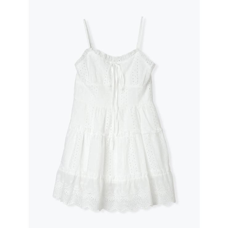 花柄刺繍ティアードキャミチュニック | LUDIC PARK | 詳細画像10 