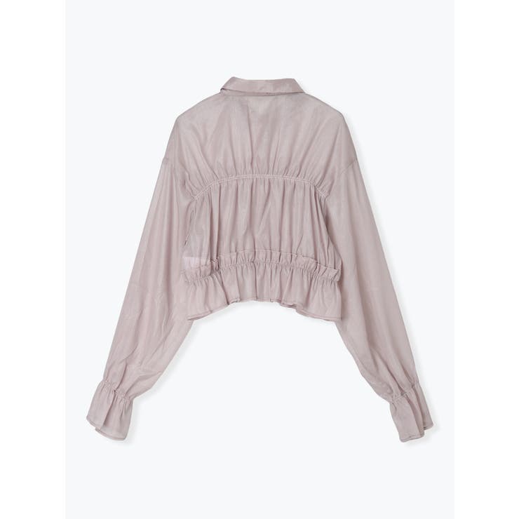 シアーサイドリボンフリルショートシャツ | LUDIC PARK | 詳細画像11 