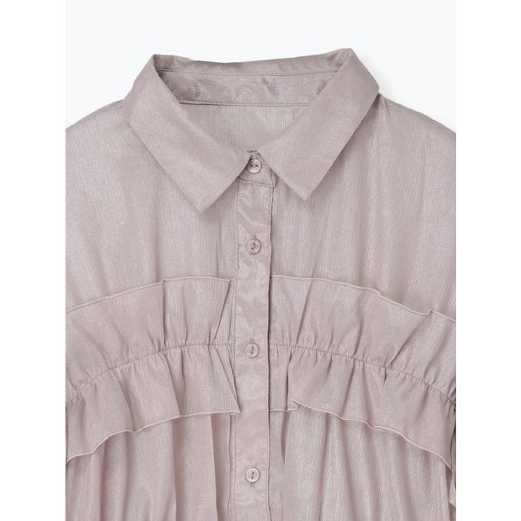 シアーサイドリボンフリルショートシャツ | LUDIC PARK | 詳細画像12 