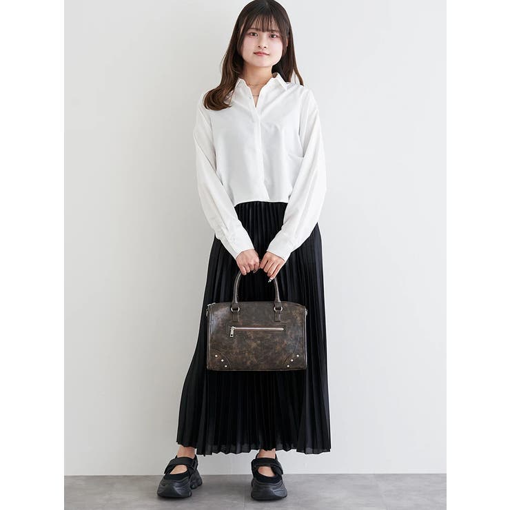 ラメ入りドロストショート丈シャツ | LUDIC PARK | 詳細画像7 