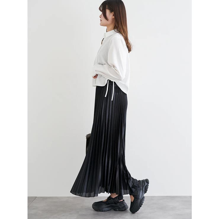 ラメ入りドロストショート丈シャツ | LUDIC PARK | 詳細画像8 