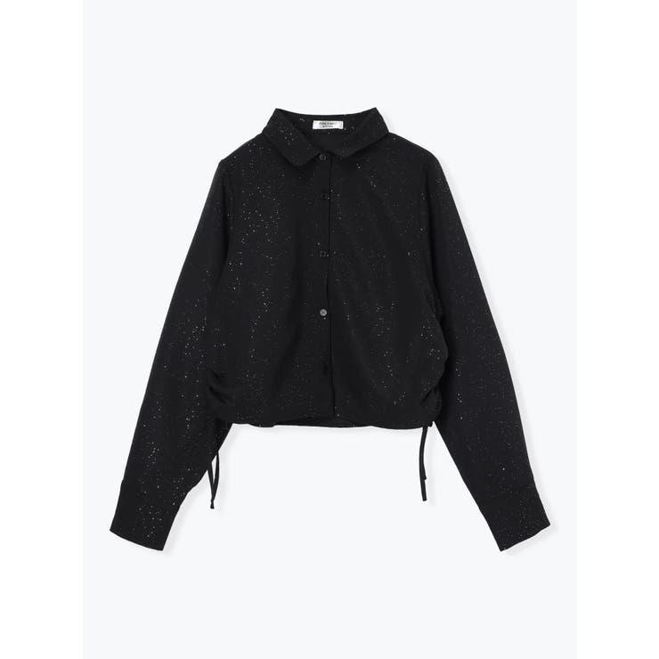 ラメ入りドロストショート丈シャツ | LUDIC PARK | 詳細画像15 