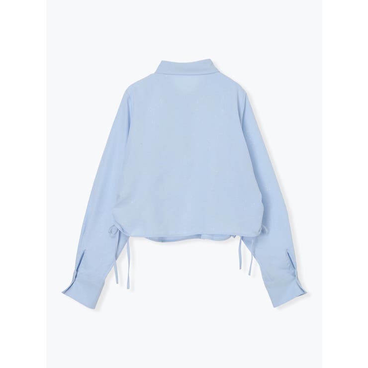 ラメ入りドロストショート丈シャツ | LUDIC PARK | 詳細画像17 