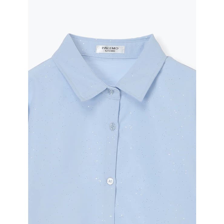 ラメ入りドロストショート丈シャツ | LUDIC PARK | 詳細画像18 