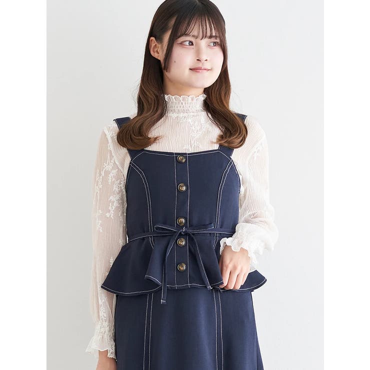 シアー刺繍インナーブラウス | LUDIC PARK | 詳細画像10 