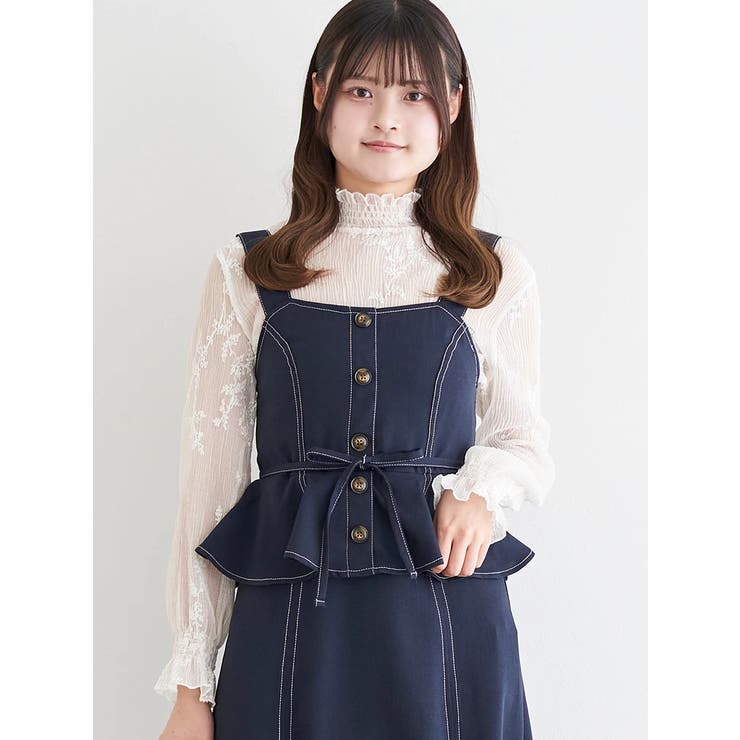 シアー刺繍インナーブラウス | LUDIC PARK | 詳細画像11 