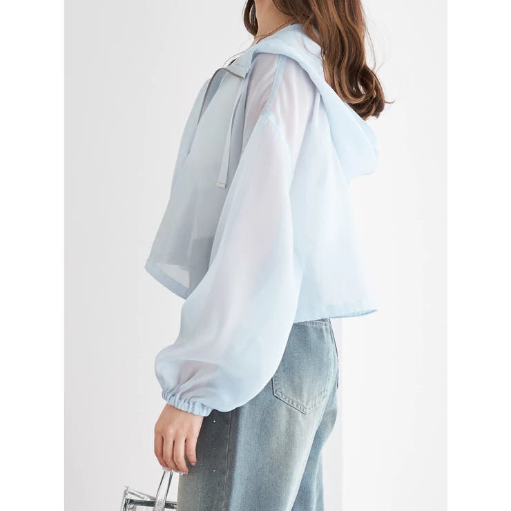 オーガンジーシアーマウンテンパーカー | LUDIC PARK | 詳細画像3 