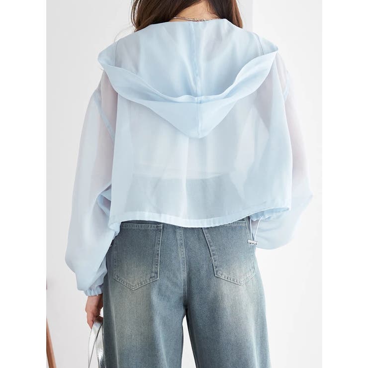 オーガンジーシアーマウンテンパーカー | LUDIC PARK | 詳細画像4 