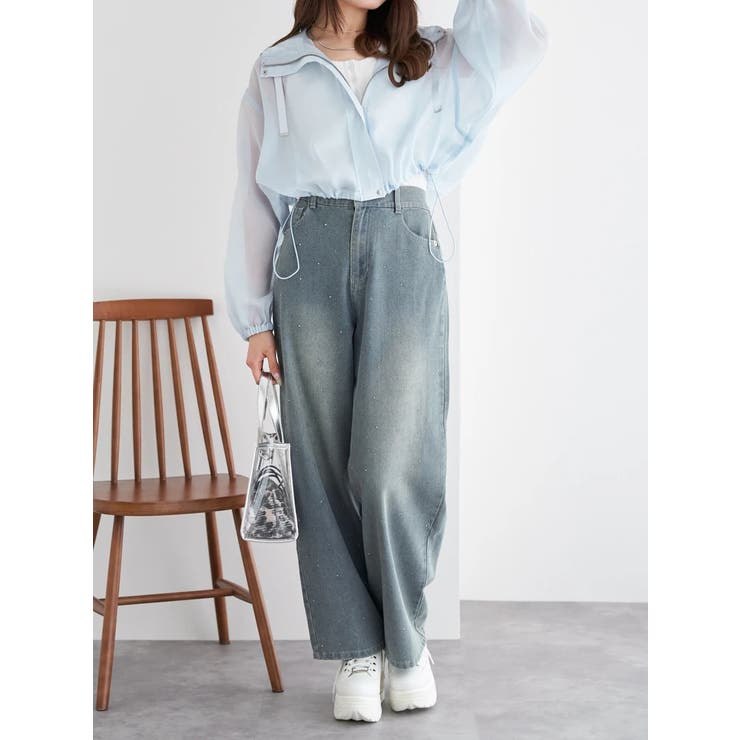 オーガンジーシアーマウンテンパーカー | LUDIC PARK | 詳細画像6 