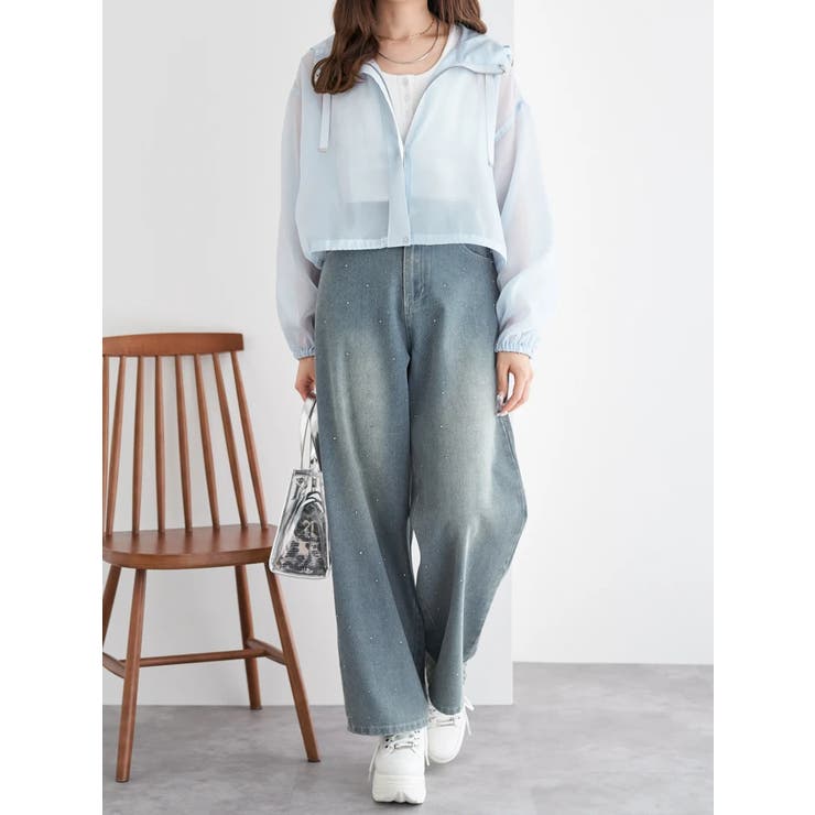 オーガンジーシアーマウンテンパーカー | LUDIC PARK | 詳細画像9 