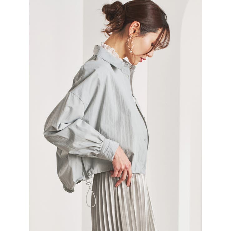 裾ドロストルーズシルエットシャツ | LUDIC PARK | 詳細画像3 