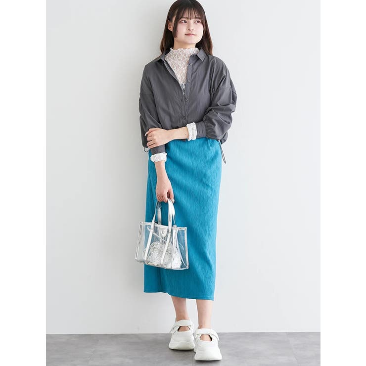 裾ドロストルーズシルエットシャツ | LUDIC PARK | 詳細画像14 