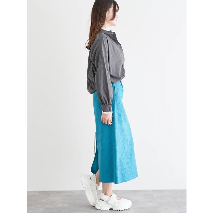 裾ドロストルーズシルエットシャツ | LUDIC PARK | 詳細画像17 