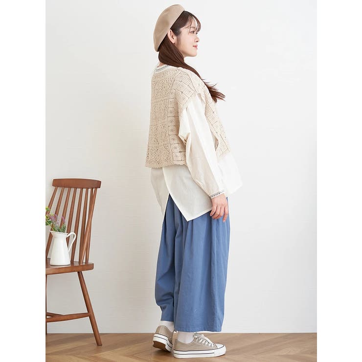 クロシェ柄編みベスト | LUDIC PARK | 詳細画像8 