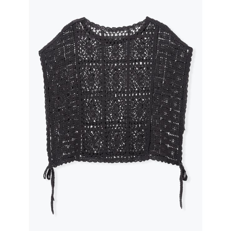 クロシェ柄編みベスト | LUDIC PARK | 詳細画像11 