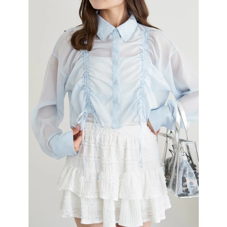 青 | シアードロストショートシャツ | LUDIC PARK