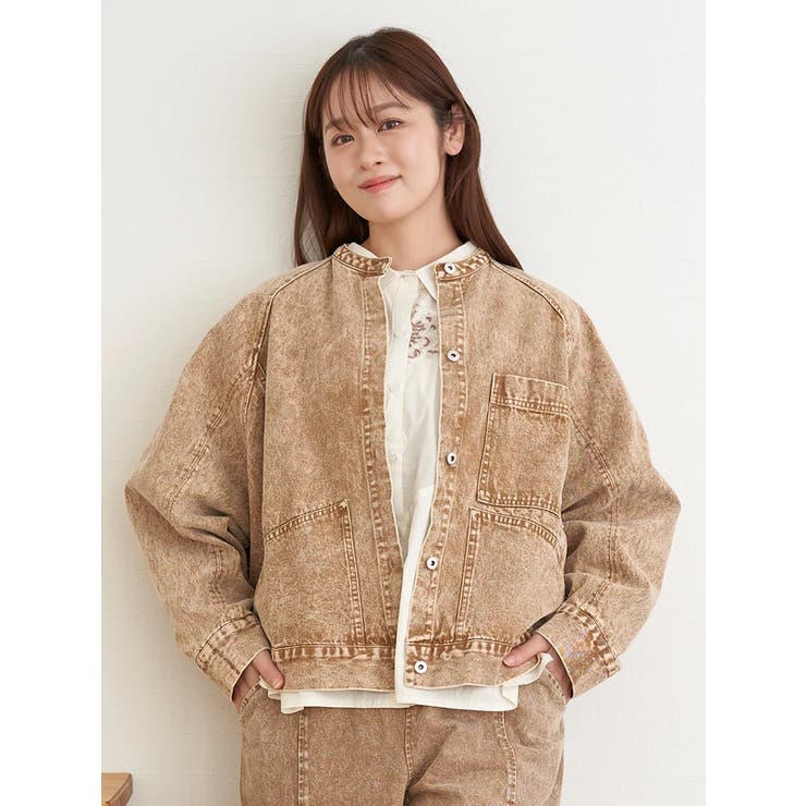 カラーデニムブルゾン | LUDIC PARK | 詳細画像1 