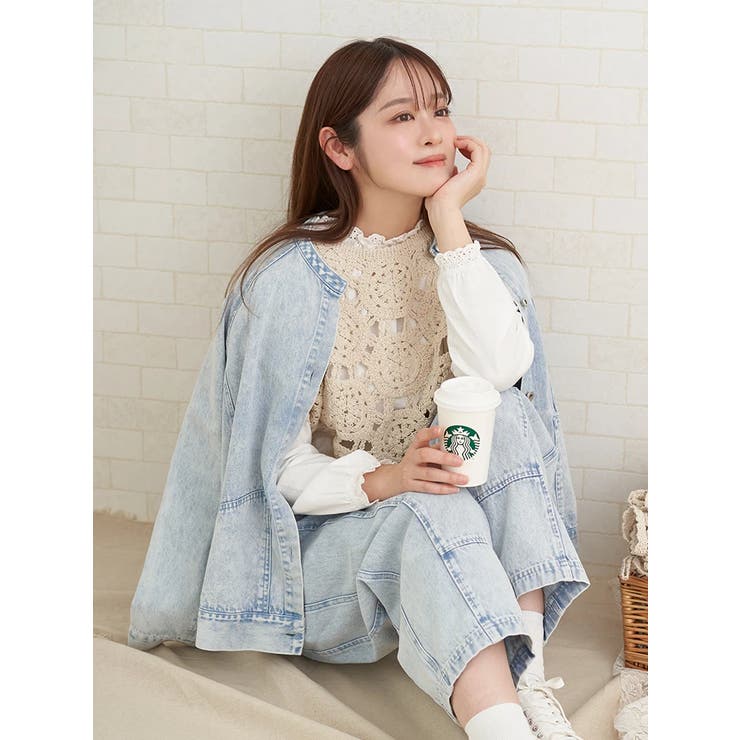 カラーデニムブルゾン | LUDIC PARK | 詳細画像12 