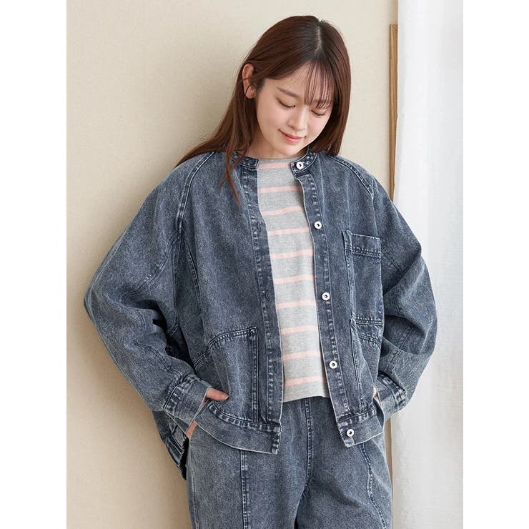 カラーデニムブルゾン | LUDIC PARK | 詳細画像20 