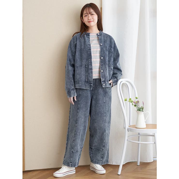 カラーデニムコクーンパンツ | LUDIC PARK | 詳細画像15 