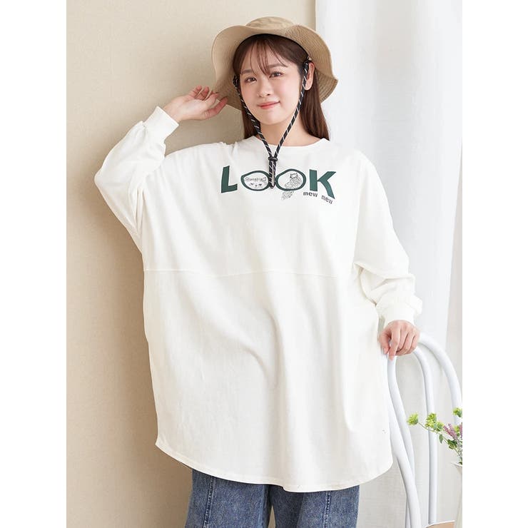 LOOKネコプリントチュニック | LUDIC PARK | 詳細画像1 