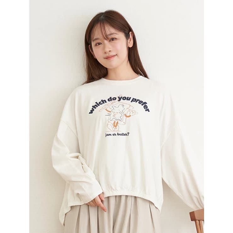 ジャムバタープリントロングスリーブTシャツ | LUDIC PARK | 詳細画像1 