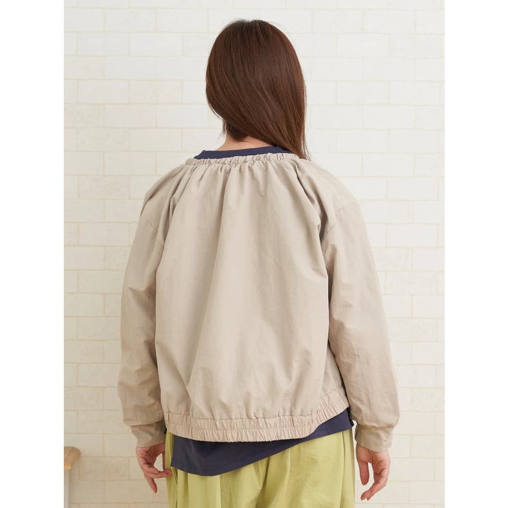撥水ノーカラーギャザーブルゾン | LUDIC PARK | 詳細画像4 
