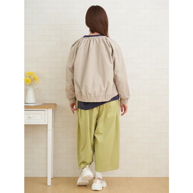 撥水ノーカラーギャザーブルゾン | LUDIC PARK | 詳細画像9 