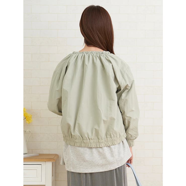 撥水ノーカラーギャザーブルゾン | LUDIC PARK | 詳細画像13 