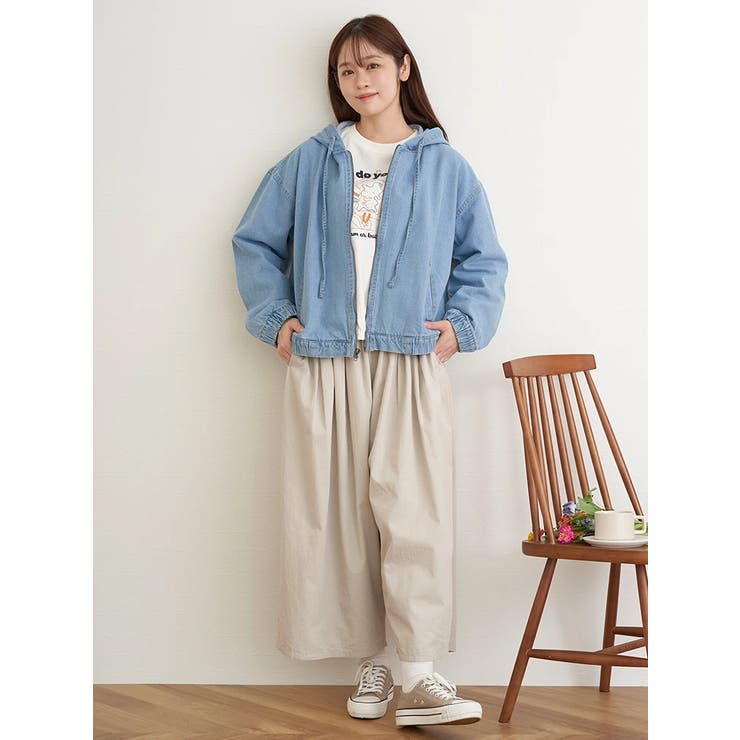 フードデニムブルゾン | LUDIC PARK | 詳細画像3 