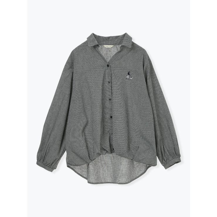 Ａ柄 | ワンポイント刺繍スキッパーカラーシャツ | LUDIC PARK