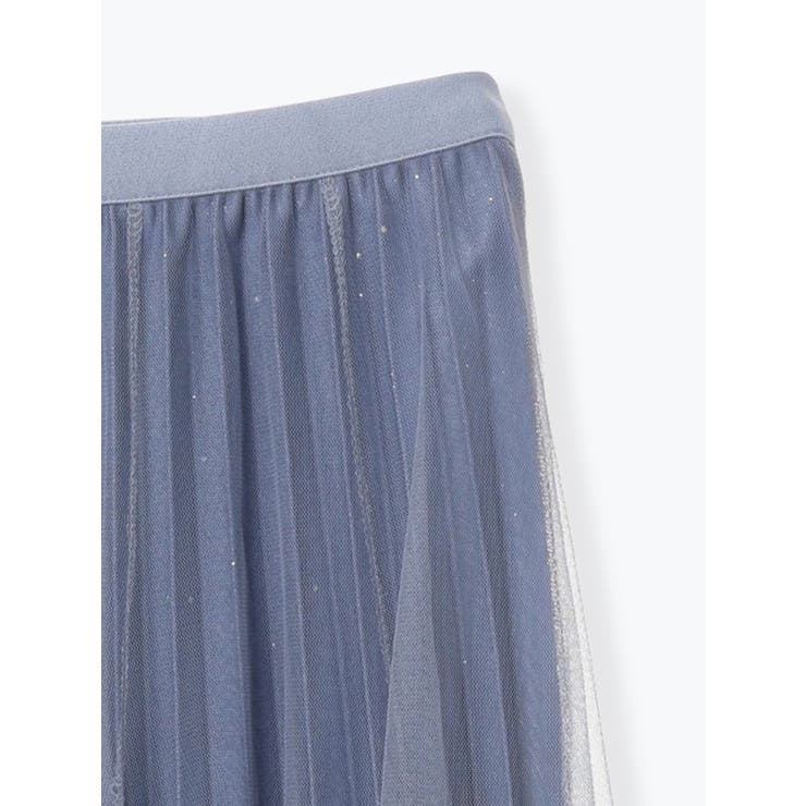 グラデーションラメチュールロングスカート | LUDIC PARK | 詳細画像4 
