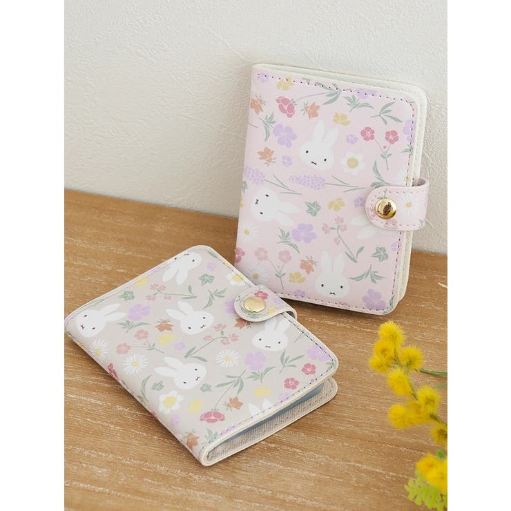 miffy フローラル柄 カードケース ベージュ【ミッフィー】 | LUDIC PARK | 詳細画像2 