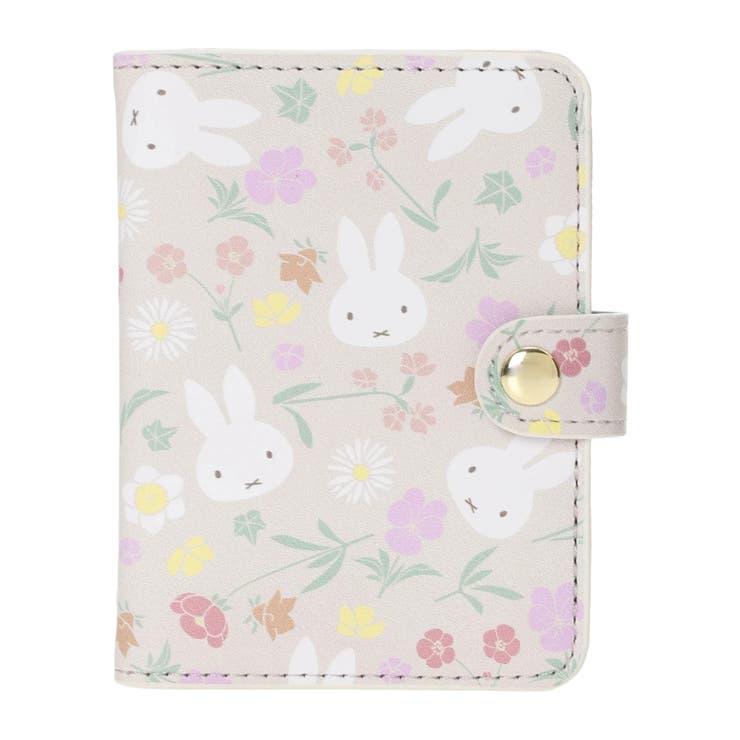 miffy フローラル柄 カードケース ベージュ【ミッフィー】 | LUDIC PARK | 詳細画像3 