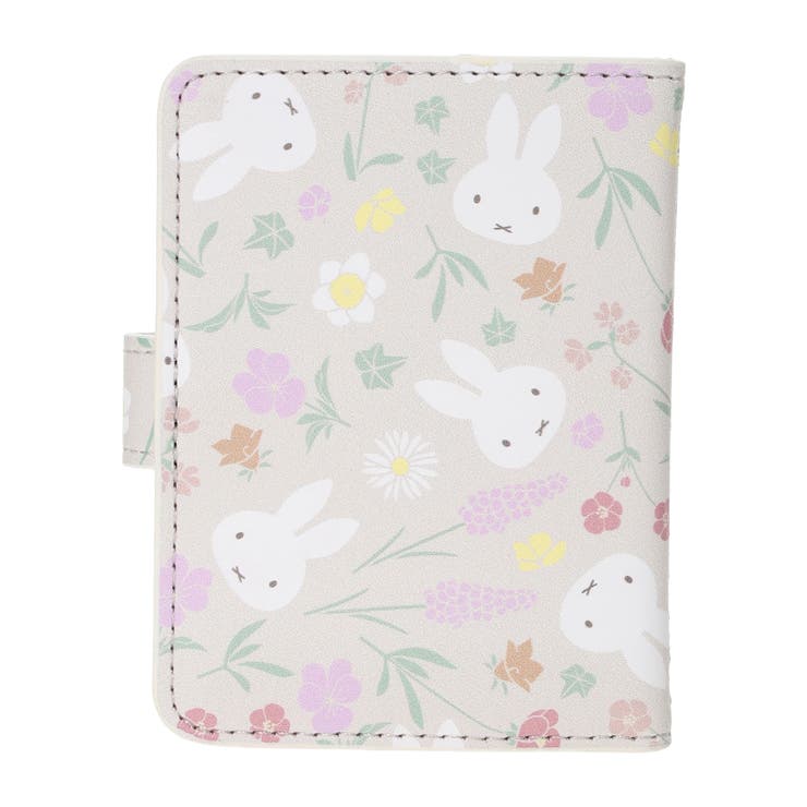 miffy フローラル柄 カードケース ベージュ【ミッフィー】 | LUDIC PARK | 詳細画像4 