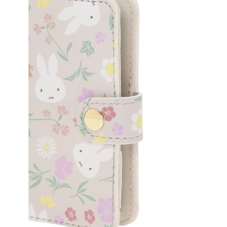 miffy フローラル柄 カードケース ベージュ【ミッフィー】 | LUDIC PARK | 詳細画像5 