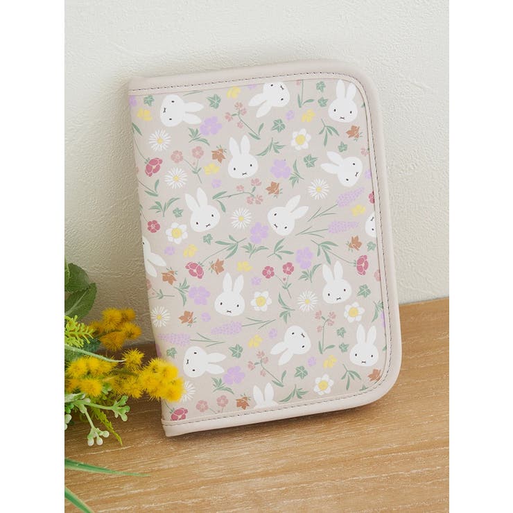 miffy フローラル柄 マルチケース ベージュ【ミッフィー】 | LUDIC PARK | 詳細画像1 