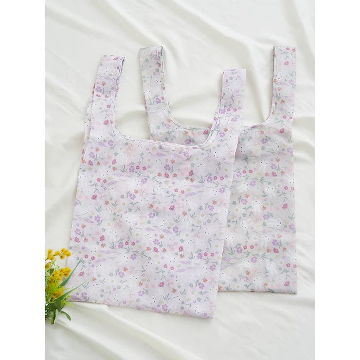 miffy フローラル柄 ショッピングバッグ ベージュ【ミッフィー】 | LUDIC PARK | 詳細画像2 