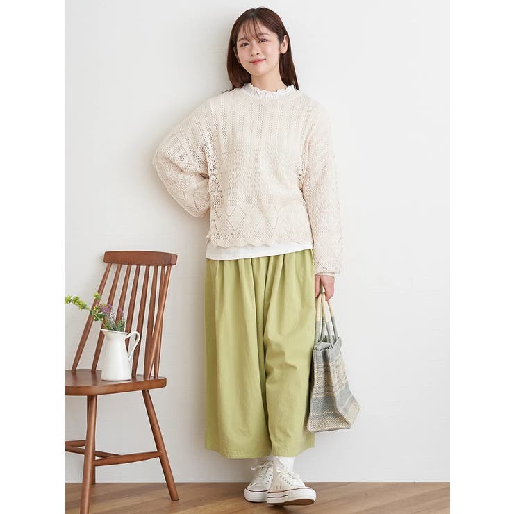 ルーズシルエットツイルタックパンツ | LUDIC PARK | 詳細画像6 