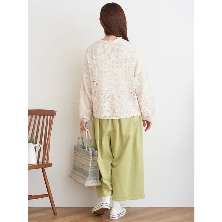 ルーズシルエットツイルタックパンツ | LUDIC PARK | 詳細画像9 