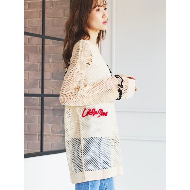 メッシュランダムロゴプルオーバー | LUDIC PARK | 詳細画像3 